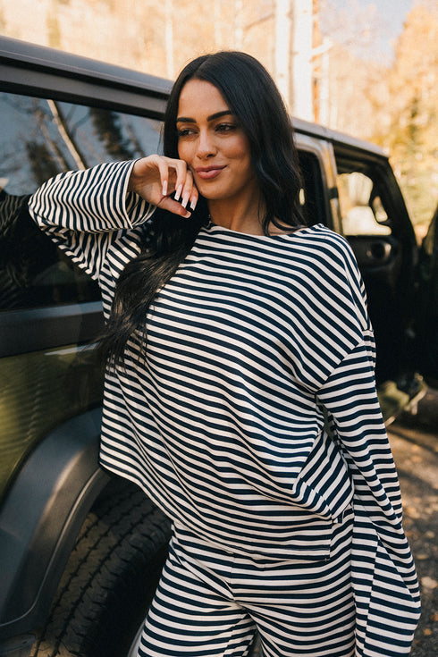 Weekender Striped Pullover
